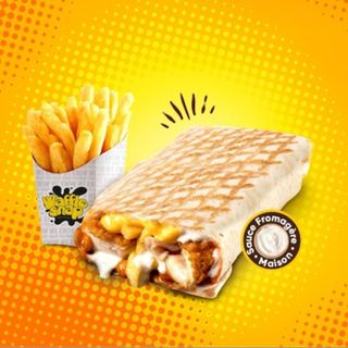 Tacos simple crevette panné