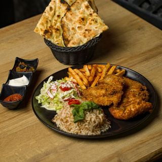 Plat poulet panée