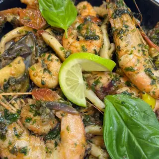 Plat fruit de mer sautees