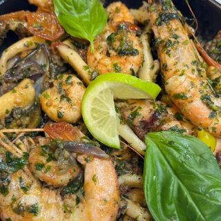 Plat fruit de mer sautees