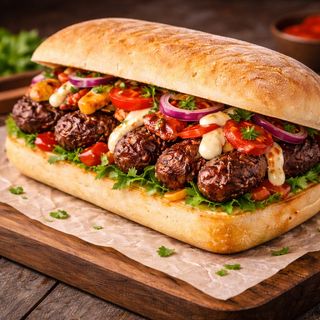 Ciabatta Merguez +2 nuggets+ Soda au choix