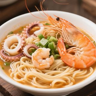 Soupe De Nouilles Aux Fruits De Mer海鲜汤面