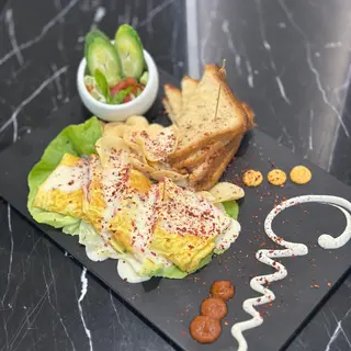 Omlette Escalope Pané Fromage