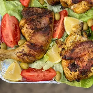 1/4 poulet grilles
