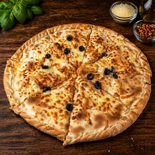 Pizza Spéciale Escalope (Double Pâte)