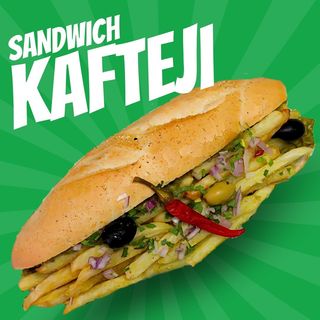 Menu Sandwich Kafteji + œuf + Soda au choix