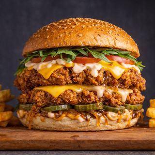 Double Chicken burger