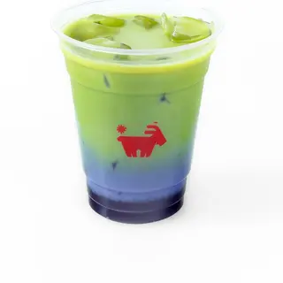 Iced Matcha Latte Blueberry
