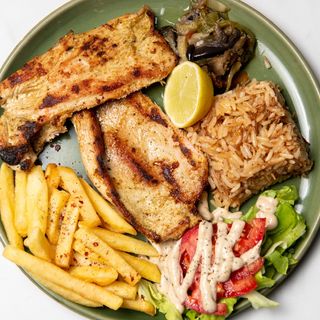 Plat escalope grillé