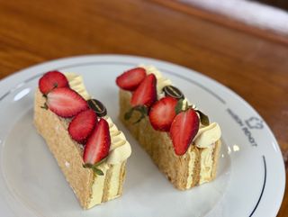 Millefeuille vanille fraise