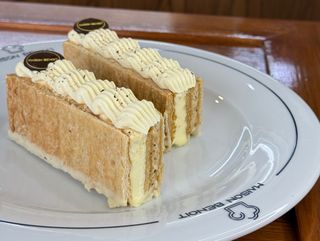 Millefeuille amande vanille