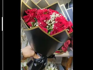 Bouquet rond rouge