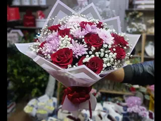 Bouquet rose Rouge