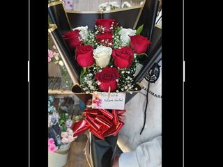 Bouquet rouge et blanc