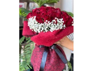 Bouquet avec cache-col