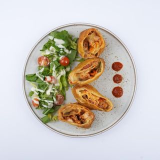 Crêpe Panée Poulet Mexicain