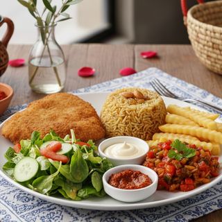 Plat Escalope Pané