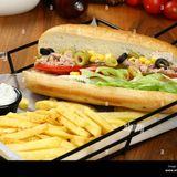 Sandwich Thon Avec Frites