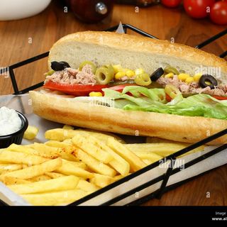 Sandwich Thon Avec Frites