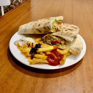 Makloub. Escalope pannè