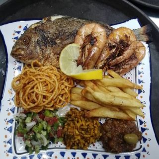 Mixte dourade et crevette 