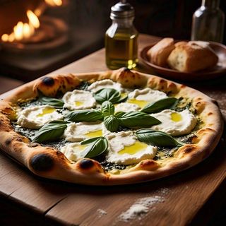 pizza ricotta & epinars