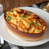 Tagen pâtes aux fruits de mer sauce blanche 