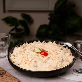 Macaronis Gratinés aux crevettes