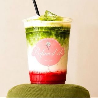 Iced Matcha pêche