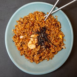 Bokeumbap Shrimp With Cheese