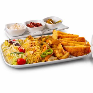 Plat escalope de poulet panée 