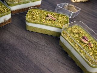 Royal Pistachio Kunafa Cheesecake