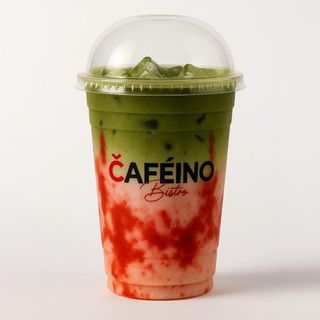 Iced Matcha Strawberry Latte