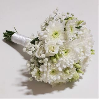 Bouquet mariée chrysanthèmes