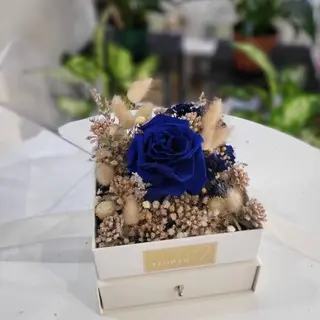 Box rose éternel