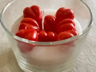 Bougie mini cœur