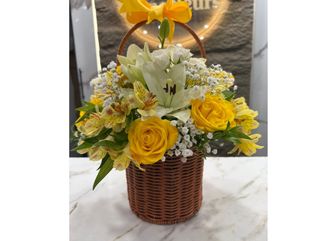 Les paniers osier jaune