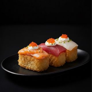 Trio crispy nigiri