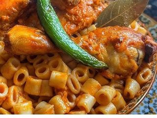 Menu 4:Macaronis poulet