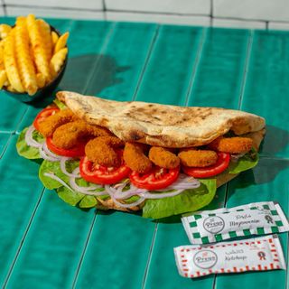 Makloub Crevettes Panées