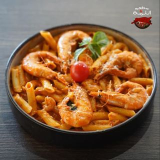 Pâtes aux crevettes sauce rosée