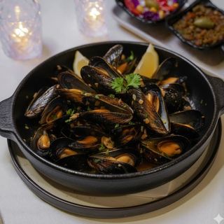 Moules sautées à l'ail
