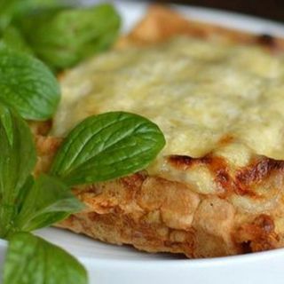 Gauffre peperoni gratinée