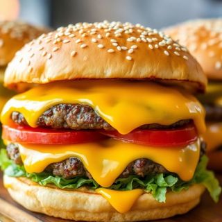 Burger cheesy