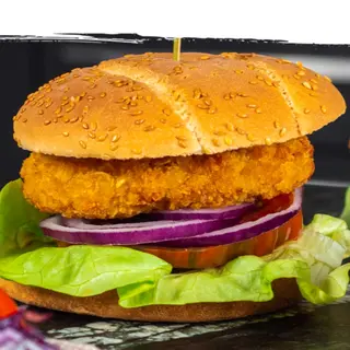Chicken cordon bleu burger