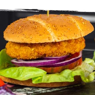 Chicken cordon bleu burger