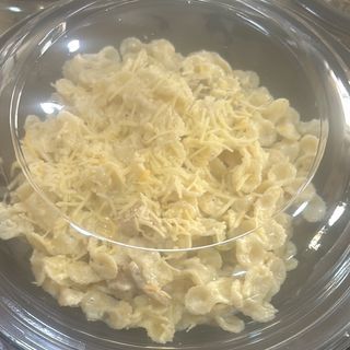 Pâte sauce blanche escalope poulet champignon