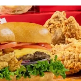 Menu family burger box