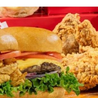 Menu family burger box