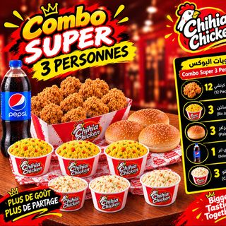 Combo super glovo 3 personnes